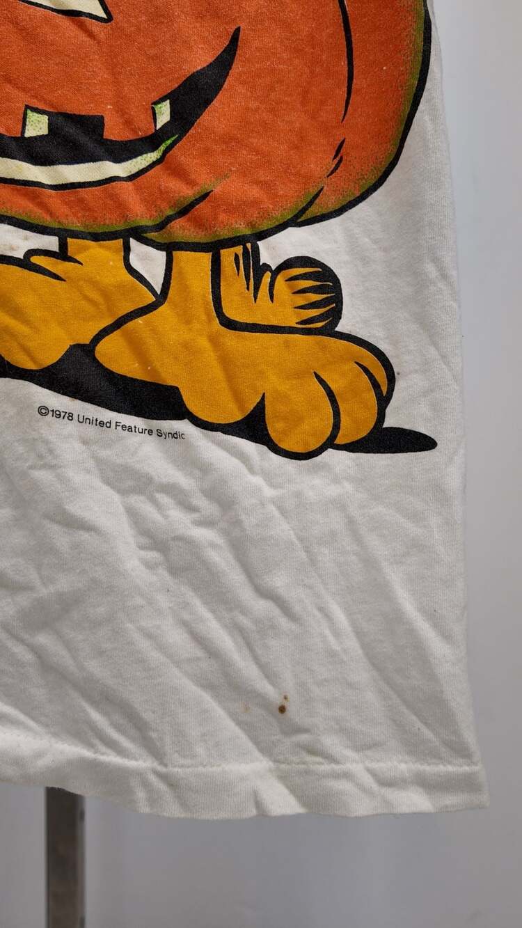 Vintage 1978 Garfield Halloween Nice Costume Huh? T-Shirt One Size - Picture 4 of 8